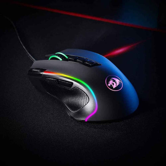 Redragon M612 Predator RGB Gaming Ποντίκι 8000 DPI Μαύρο