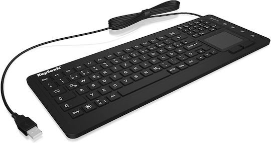 KeySonic KSK-6231 Πληκτρολόγιο με Touchpad Αγγλικό US
