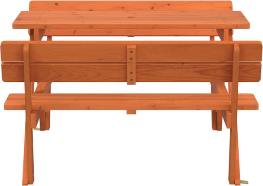 vidaXL Table 90x108x54cm. for 3+ Years Years Brown