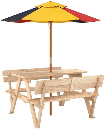 vidaXL Măsuță din Lemn 90x108x54cm. pentru 3+ Ani Maro