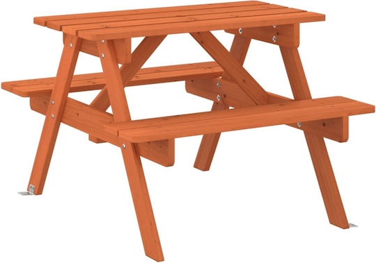 vidaXL Small Table Brown For 3+ Years