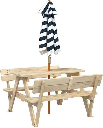 vidaXL Table made of Wood 90x108x54cm. for 3+ Years Brown