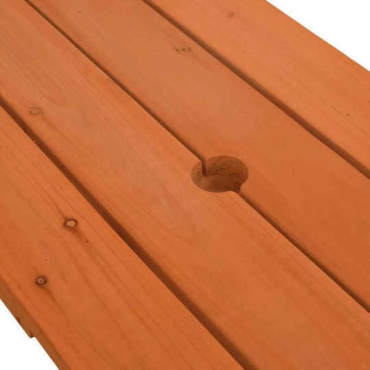 vidaXL Tischchen aus Holz 90x108x54cm. für 3+ Jahre Braun