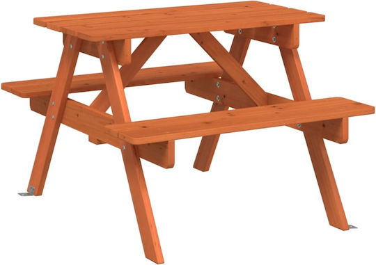 vidaXL Масичка от Дърво 71x79x52см. за 3+ Години Кафяв