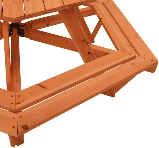 vidaXL Масичка от Дърво 162x53см. за 3+ Години Кафяв