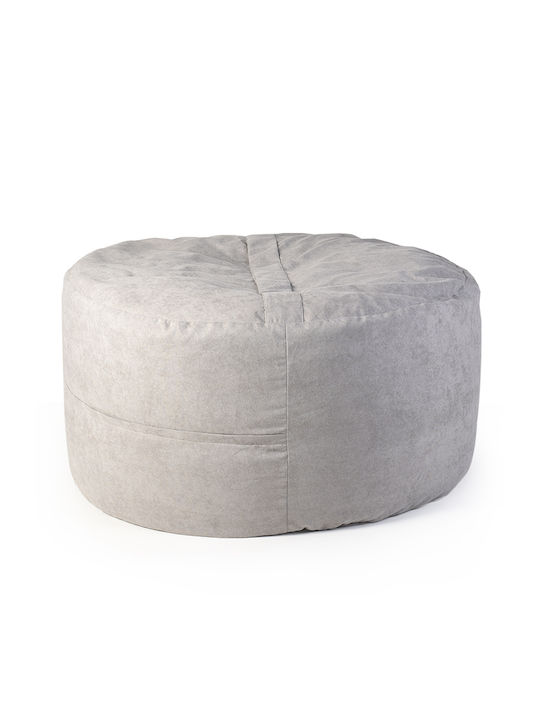 Πουφ Πολυθρόνα XXXL Γκρι 120x120cm
