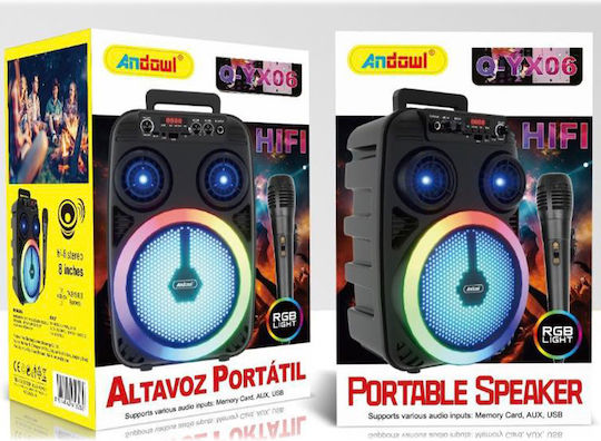 Andowl Karaoke Speaker in Black Color