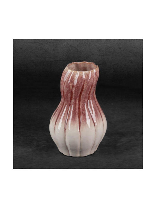 Eurofirany Vază Decorativă Ceramică Evita Ecru 16x25cm 1buc