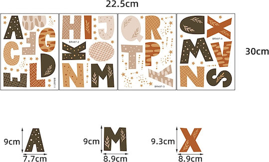 Sipo Autocolant Decorativ pentru Copii Perete 70x73buc