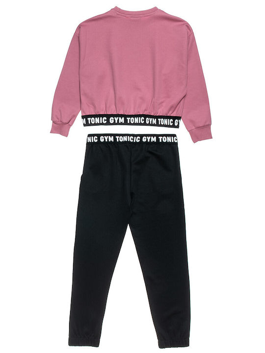 Alouette Kids Sweatpants Set Pink 2pcs