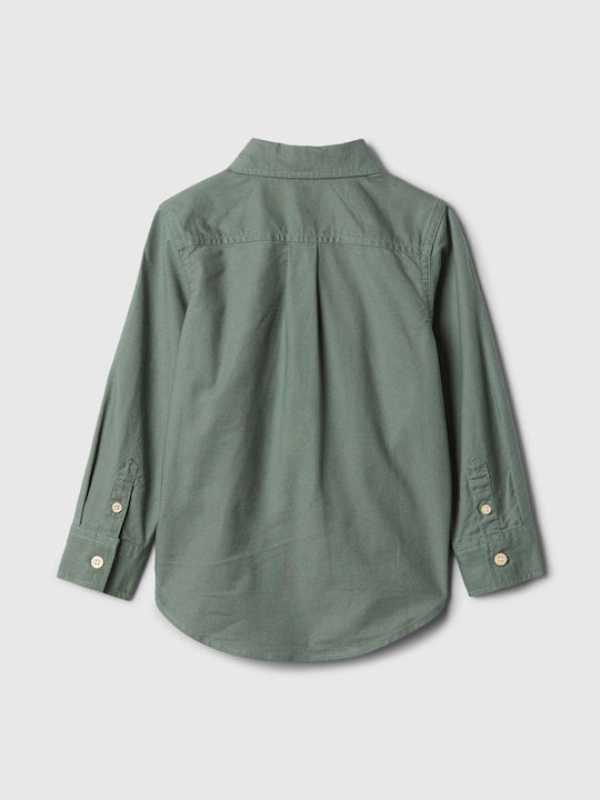 GAP Kids Shirt Green Oxford