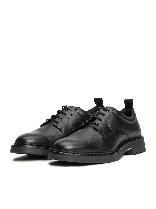Leder Herren Freizeitschuhe Schwarz