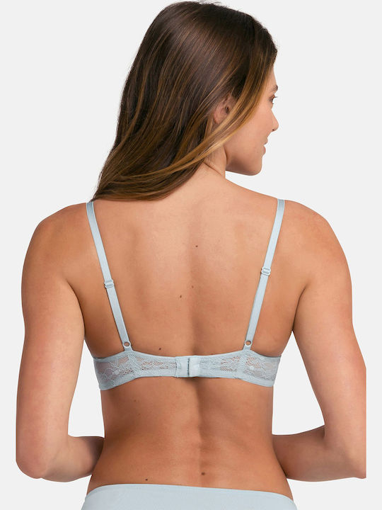 Bra Underwire Grey-light blue