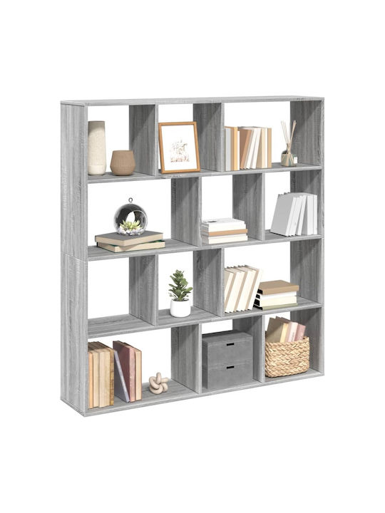 Βιβλιοθήκη Γκρι Sonoma 132x29x141.5εκ.