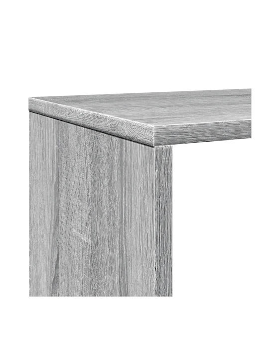 Βιβλιοθήκη Γκρι Sonoma 132x29x141.5εκ.