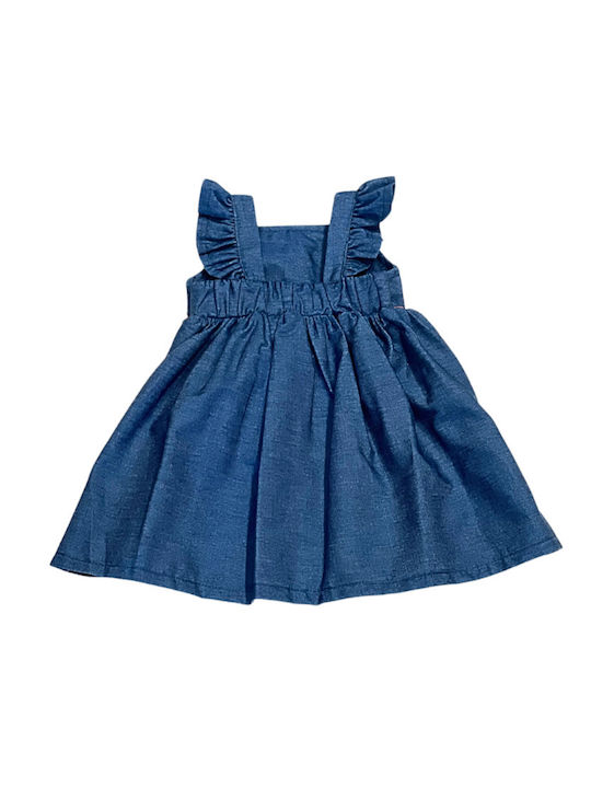 Babylon Kids Dress Denim Sleeveless Blue