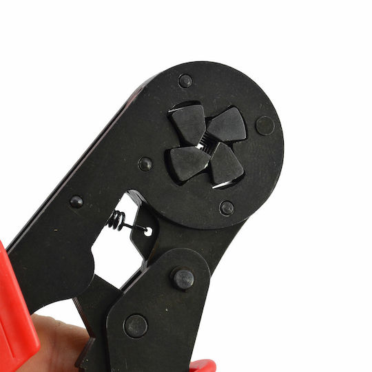 AWTools Crimping Pliers Cross-Section Range 4 - 16mm² with Ratchet Mechanism Length 210mm