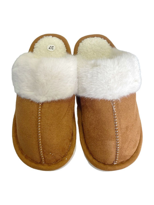 Jomix Winter Women's Slippers in Brown color