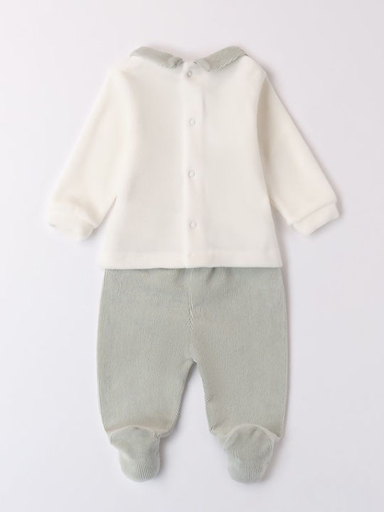 iDO Baby Strampler Off white