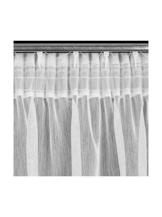 Ready Curtain Rebecca On Tape 400x150 Cm White