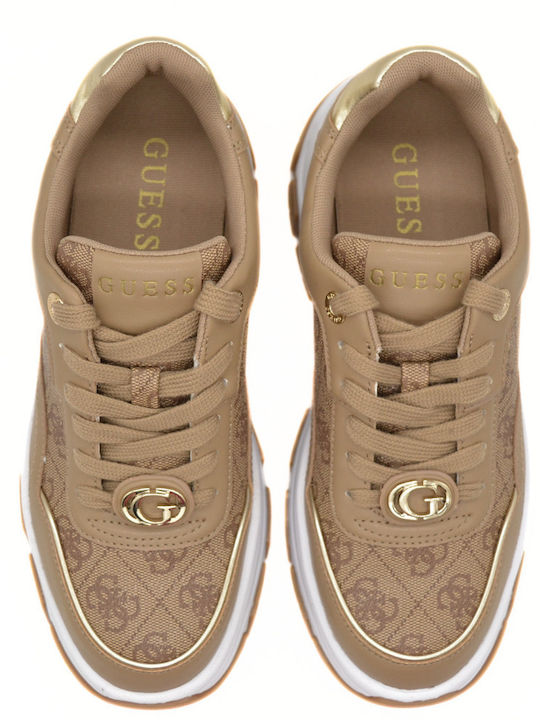 Guess Γυναικεία Sneakers Blanc / Milk