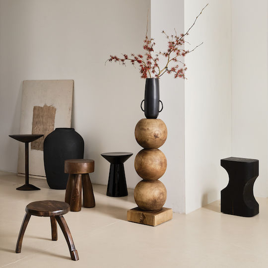 Urban Nature Culture Amsterdam Декоративна ваза Керамика Черен 12.5x12.5x34см 1бр