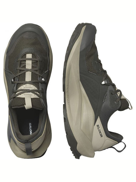Salomon Elixir Men's Hiking Boots Waterproof with Gore-Tex Membrane Green