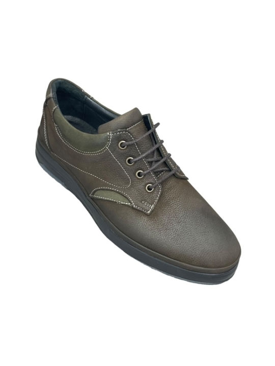 Smart Steps Men's Leather Casual Shoes Brown