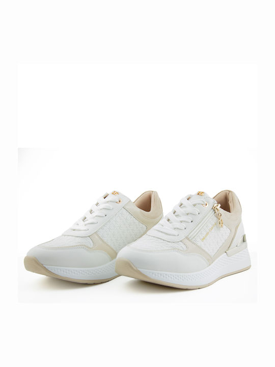 Renato Garini Sneakers White Stamp Nude Patent