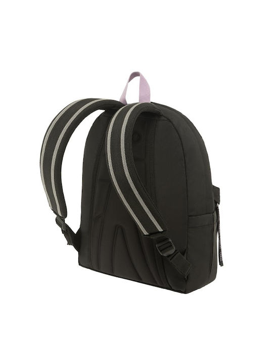 Einzelfach-Rucksack Original Schal Dunkelblau Schwarz Flieder Details 23lt H:41 X B:31 X T:20cm 9-01-135-2046 2023