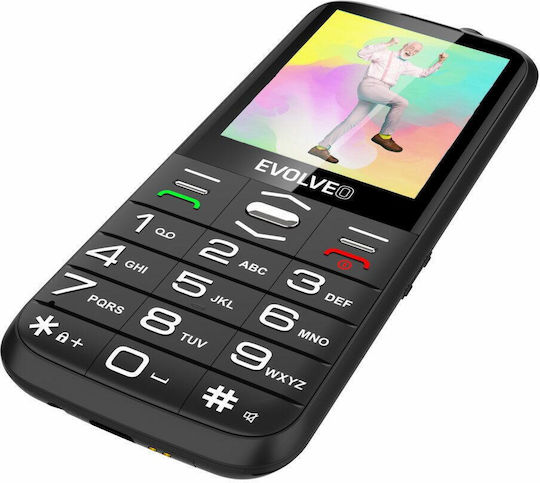 Evolveo EasyPhone XO Dual SIM Mobile with Large Buttons Black