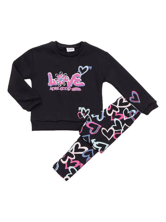 Trax Kinder Set mit Leggings Winter 2Stück Black