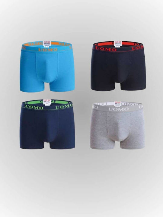 Uomo Set of Kids' Boxers Multicolored 4pcs