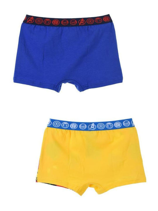 Superheroes Set of Kids' Boxers Blue 2pcs