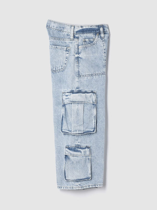 Kids' Cargo Pants light wash