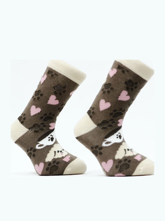 Ekmen Kids' Socks Brown