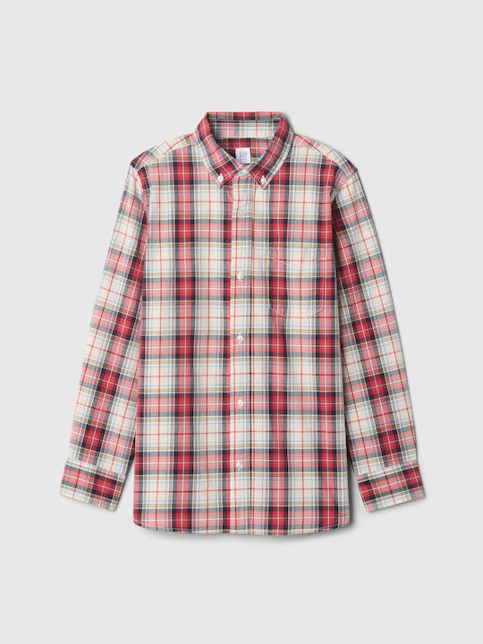 GAP Kids Checked Shirt Red