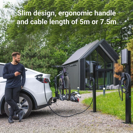 Green Cell Montat pe perete Stație de încărcare pentru mașini electrice 22kW cu Cablu încorporat Tipul 2 (EVGC021A2275)