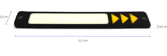 Rectangle Waterproof Daytime Running Lamps Car LED Suzuki Across 6W 2pcs