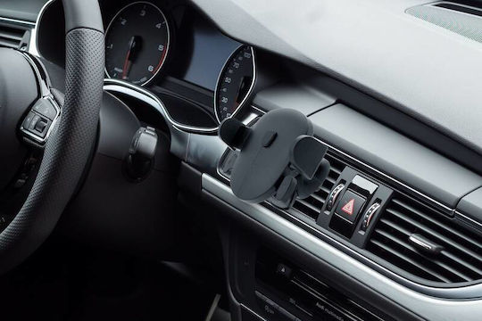 Fixed Car Mobile Mount with Adjustable Hooks Black