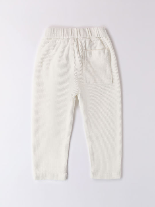 iDO Kids Corduroy Trousers white