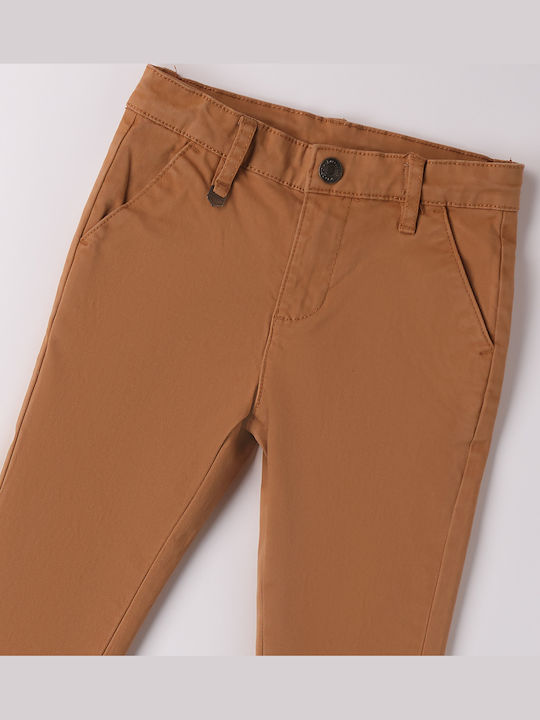 Kinder Hose Chino Stoff CAFE