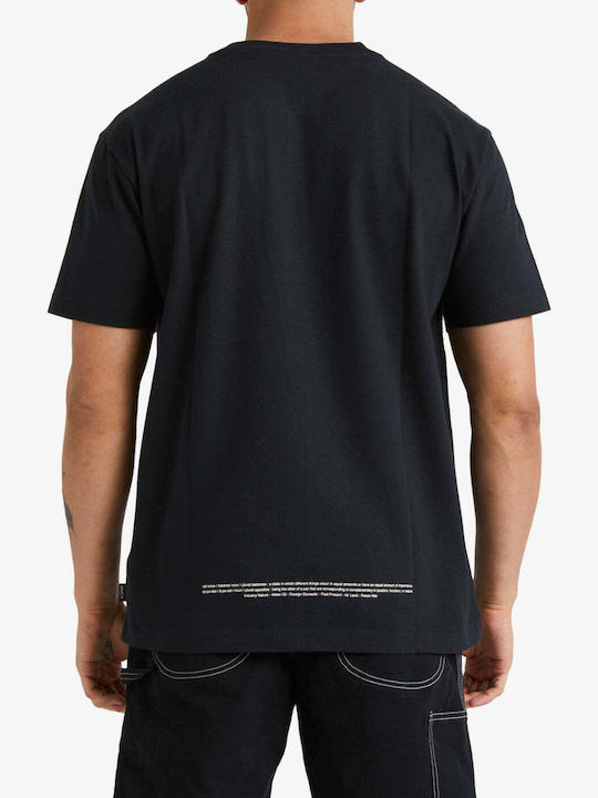 RVCA Ανδρικό T-shirt Κοντομάνικο Black