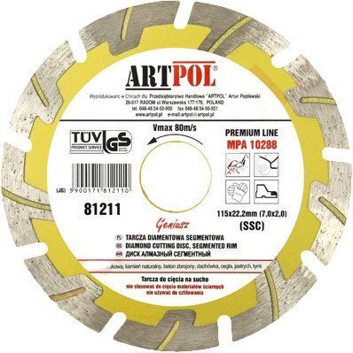 Diamond Blade 230 X 22.2mm Segmented Fast Deep Cutting Ar