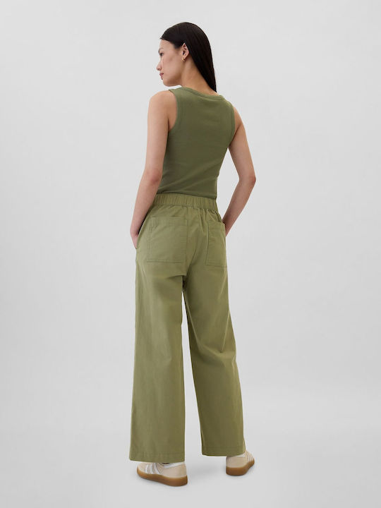 Dama Tesatura Pantaloni cu Elastic Walden Green