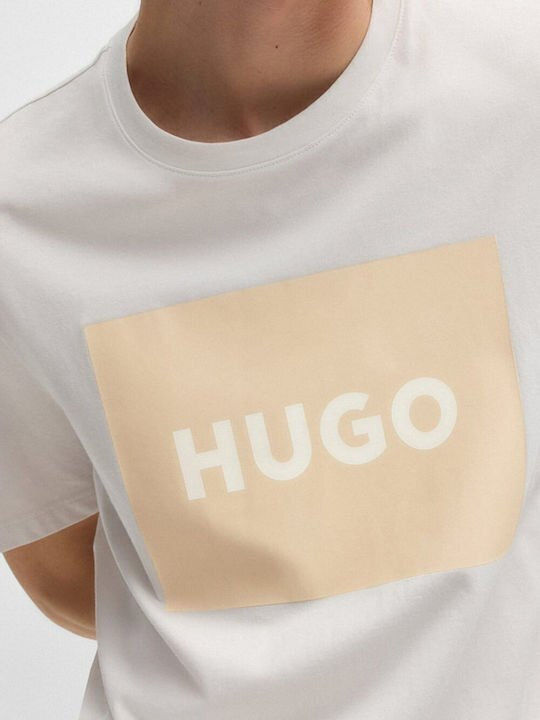 Hugo Boss Ανδρικό T-shirt Κοντομάνικο Μπεζ