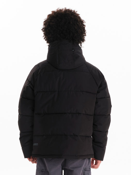 Winter Jacket Puffer Waterproof and Windproof Black