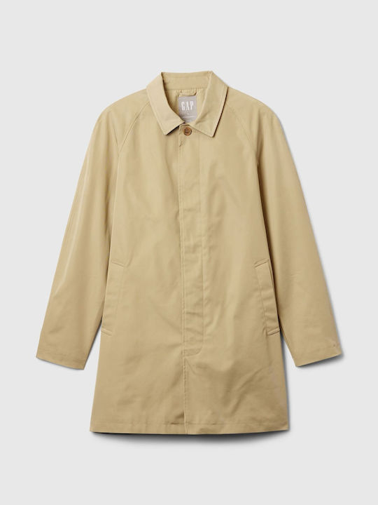 GAP Men's Jacket Waterproof Khaki