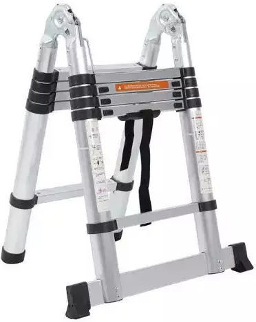 Kevard Telescopic Ladder Aluminum of Steps with Maximum Height 6.2m Folding