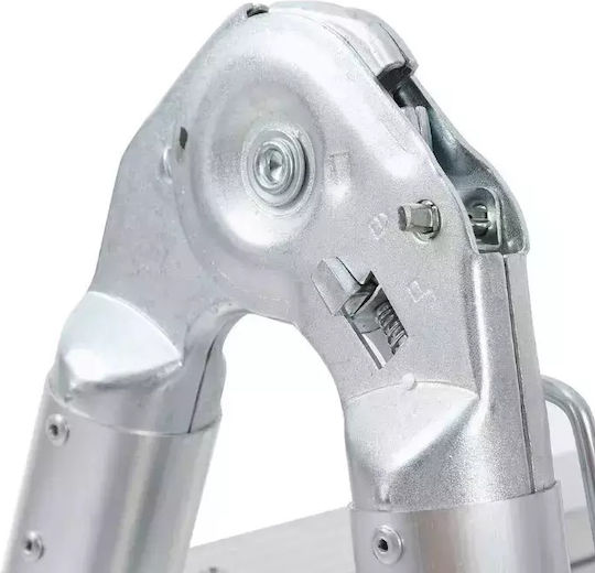 Kevard Teleskopische Leiter Aluminium Stufen mit maximaler Höhe 3.2m Klappbar